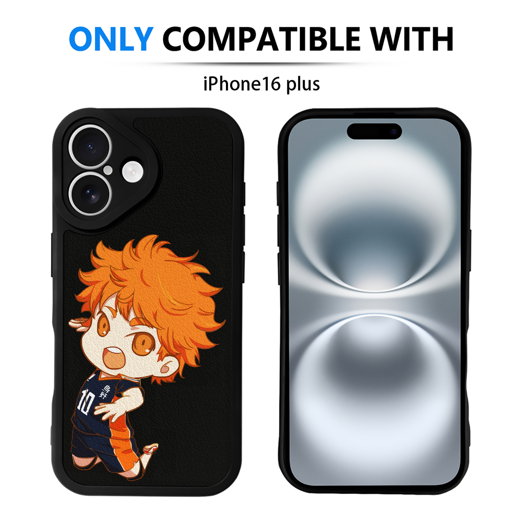 （画像用） ハイキュー!! Haikyu!! 【iPhone 16シリーズ対応】シリコンスマホケース（レザー調） 材質：シリコン